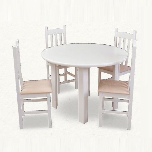 PREÇO + BARATO DO BRASIL | Mesa C/ 4 Pés E C/ 4 Cadeiras | Ref. 2006 / 004 | ZN 