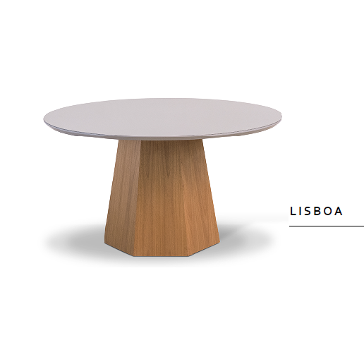 Mesa Redonda 90x90 Lisboa | L2 Design Mobiliário