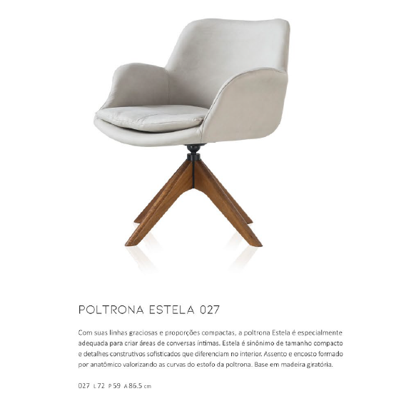 PREÇO + BARATO DO BRASIL | Poltrona Estela 027 | Msul Móveis