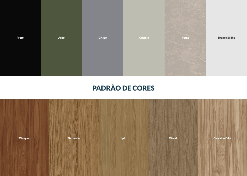 ZDECIBAL Cartela de Cores e Tecidos | Decibal