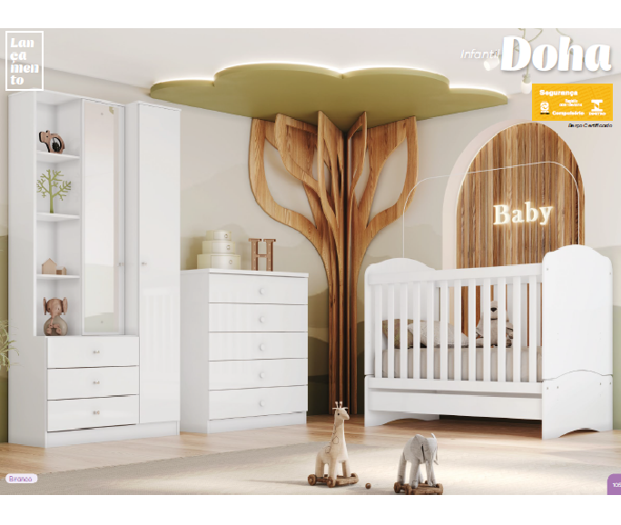 PREÇO + BARATO DO BRASIL | Quarto Infantil Doha | Henn