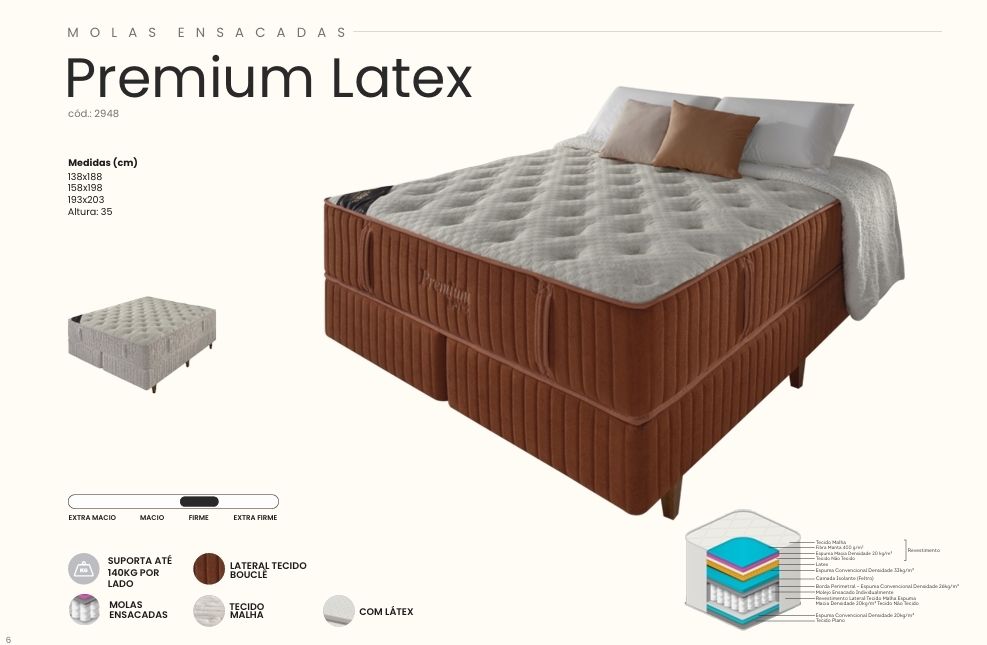 Colchão Premium Látex | Estofama 0626