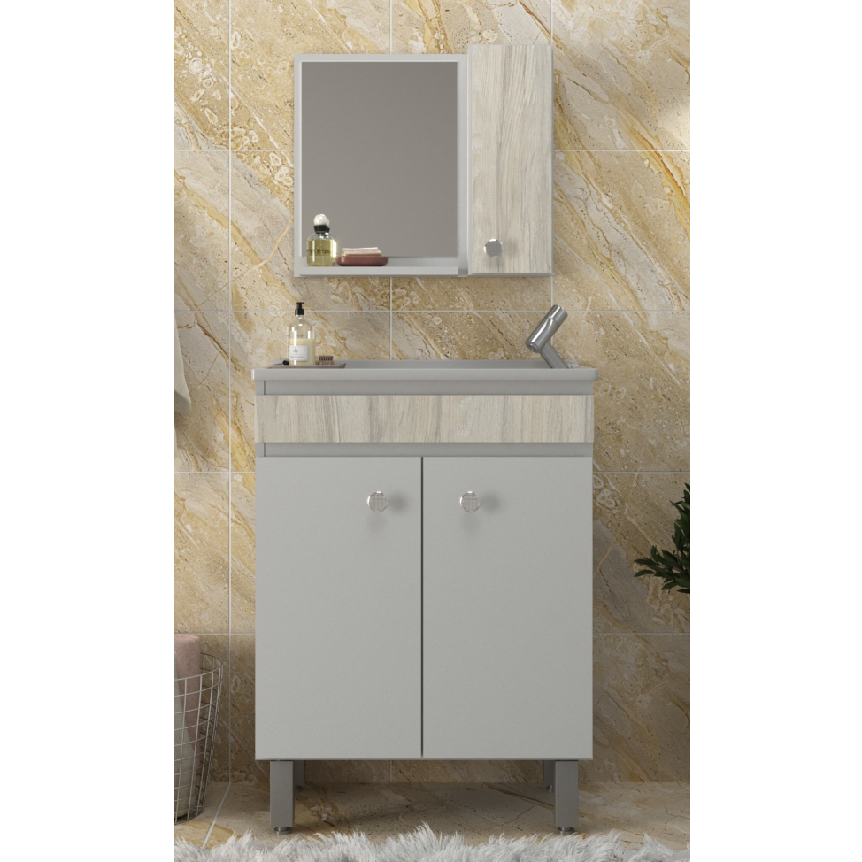 Conjunto Gabinete e Espelheira Palermo 55 | Belizze 