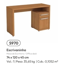 Escrivaninha | S970 | Kappesberg Móveis 0526