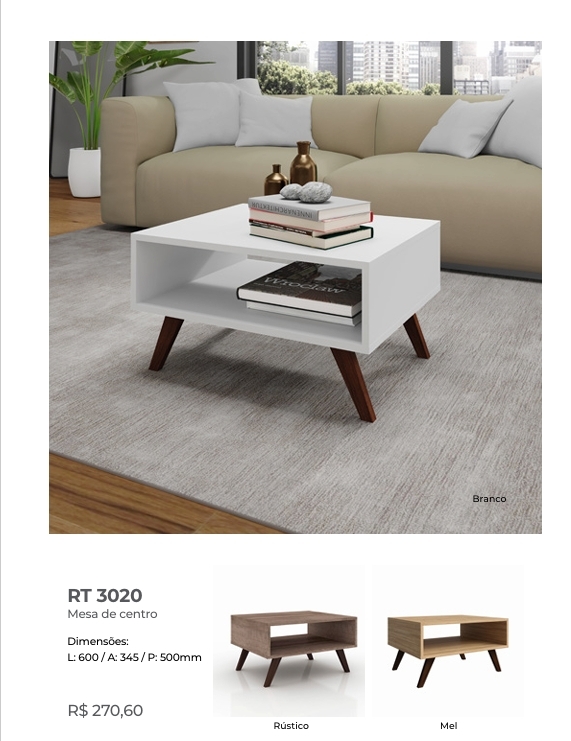 Mesa de Centro | RT 3020 | Movelbento : Venda -40% 0325