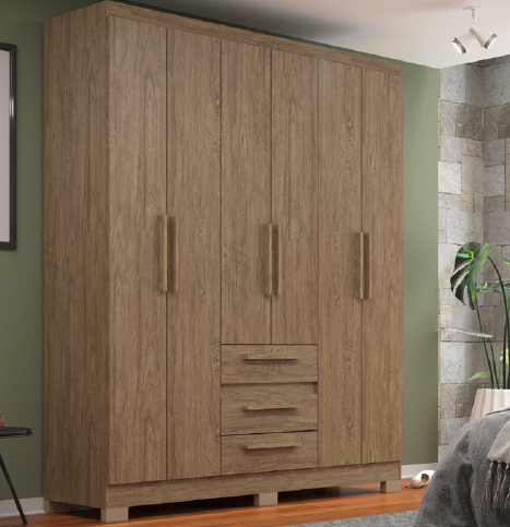 Roupeiro c/ 06 Portas 162 | RP3636 | Decibal