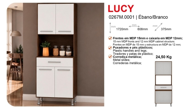 Kit Cozinha Lucy | Genialflex 0826