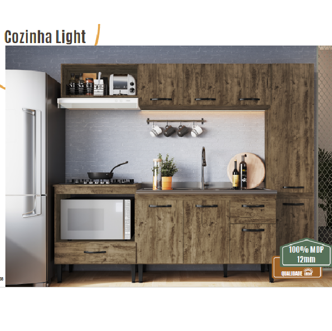 Cozinha Modulada Light | Irm Móveis