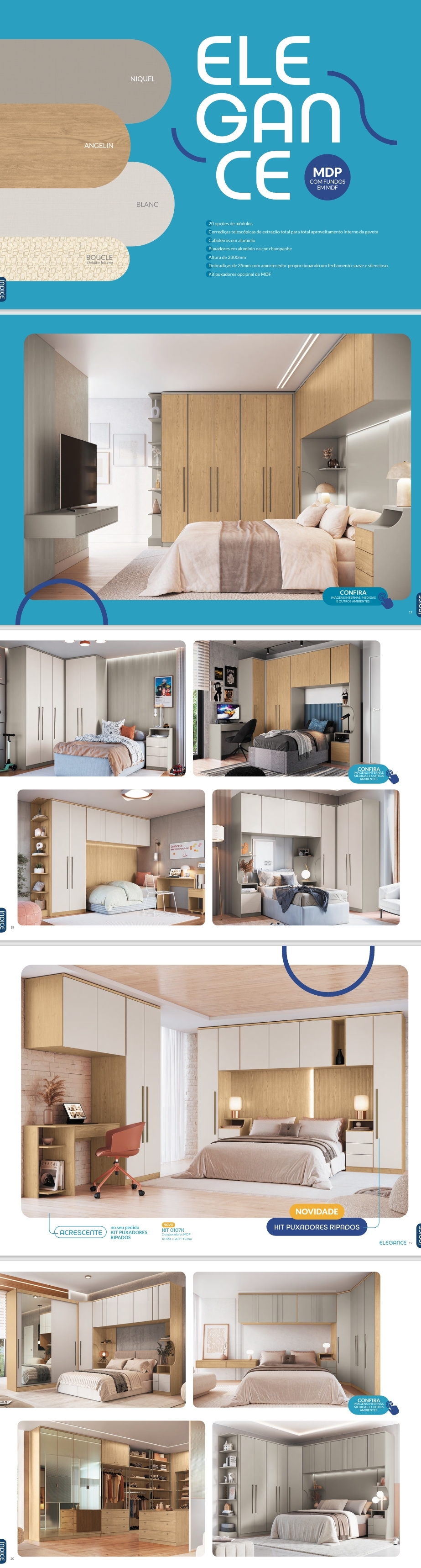 Linha Elegance | Dormitório Modulado | Castro : Venda -40% 0425 
