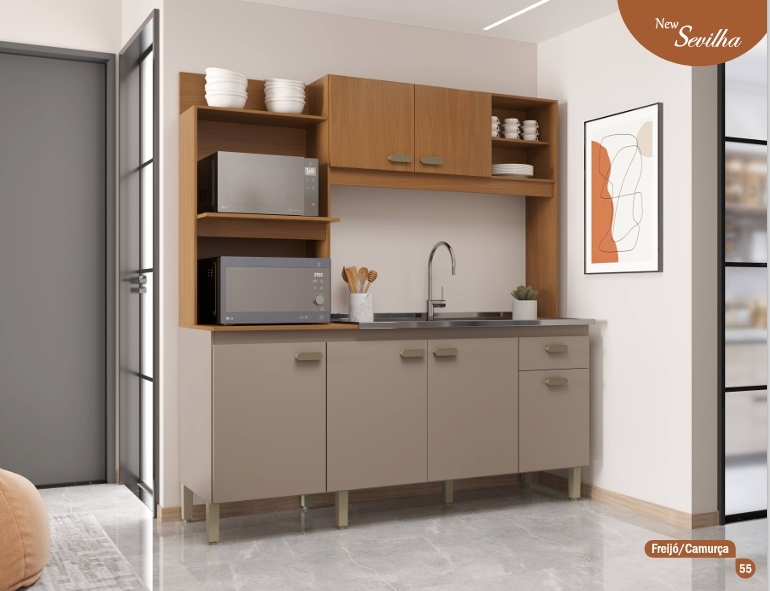 Cozinha Compacta New Sevilha | Indékes 0426