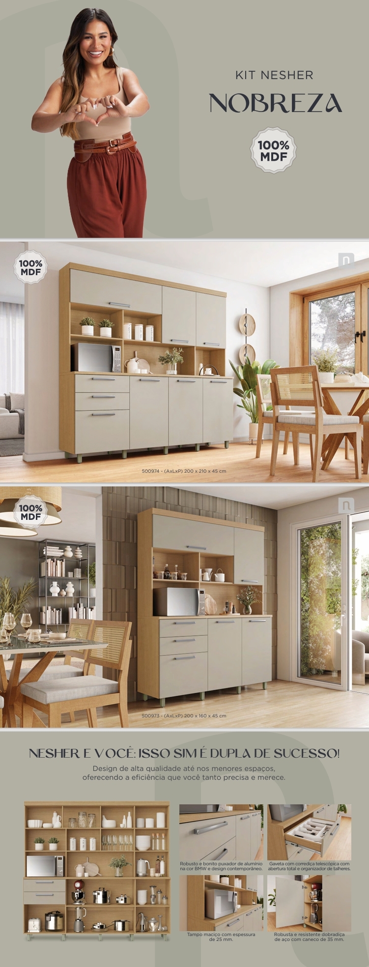 Kit Cozinha | Nobreza | Venda : Nesher +22% 0425