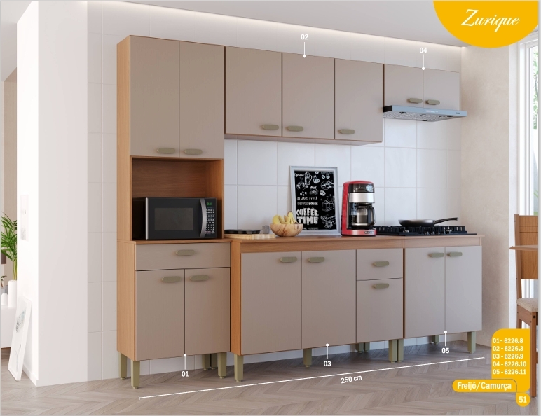 Cozinha Modulada Zurique | Indékes 0426