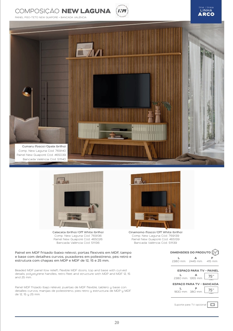 Composição New Laguna | Madetec 1125