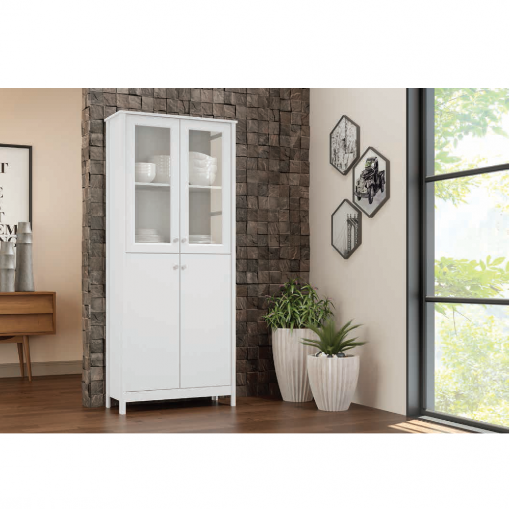 Cristaleira C/ 4 Portas | E 956 | Ditália Móveis 