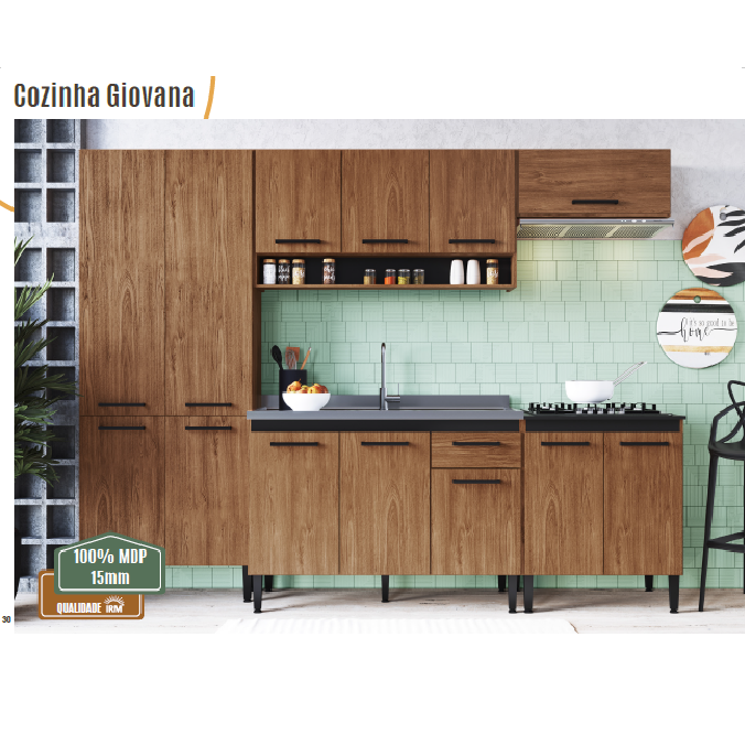 Cozinha Modulada Giovana | Irm Móveis 