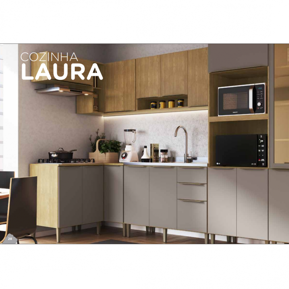 Cozinha Modulada Sob Medida Laura | Cadorin