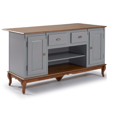 PREÇO + BARATO DO BRASIL | Mesa Ilha Hanover 2 Portas e 2 Gavetas | 60710 | Linz