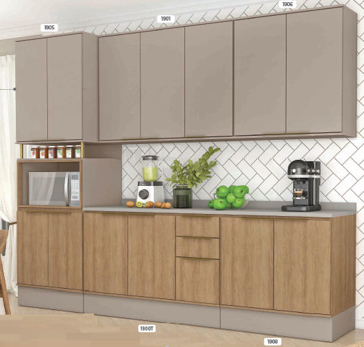 B358 | Cozinha Modulada Deseo | Fellicci