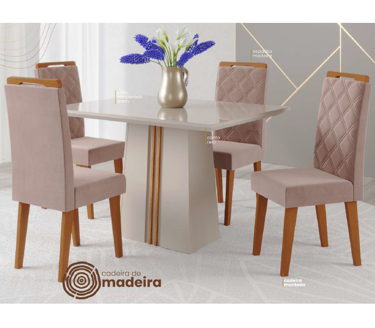 Conjunto Ibiza Mesa + Cadeira | Viero