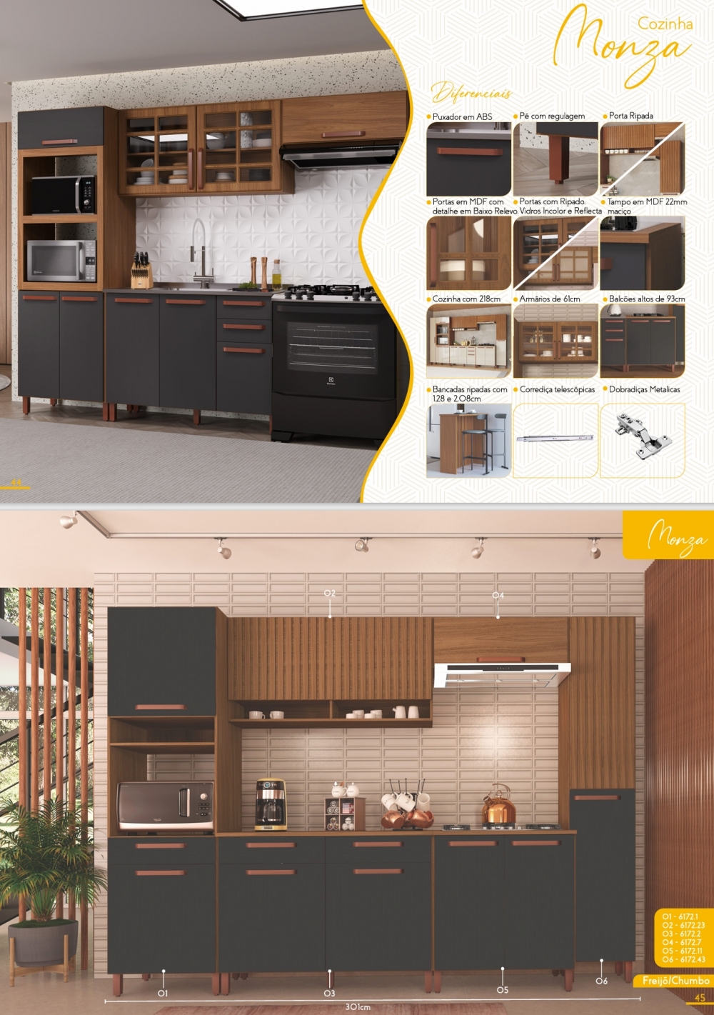 Cozinha Modulada Monza | Indekes | 0325