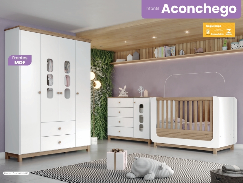 Berço Aconchego 2 em 1 Infantil | Henn Infantil 0426