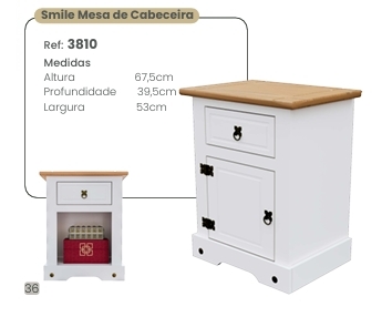 Smile Mesa de Cabeceira | 3810 | Serpil 0625