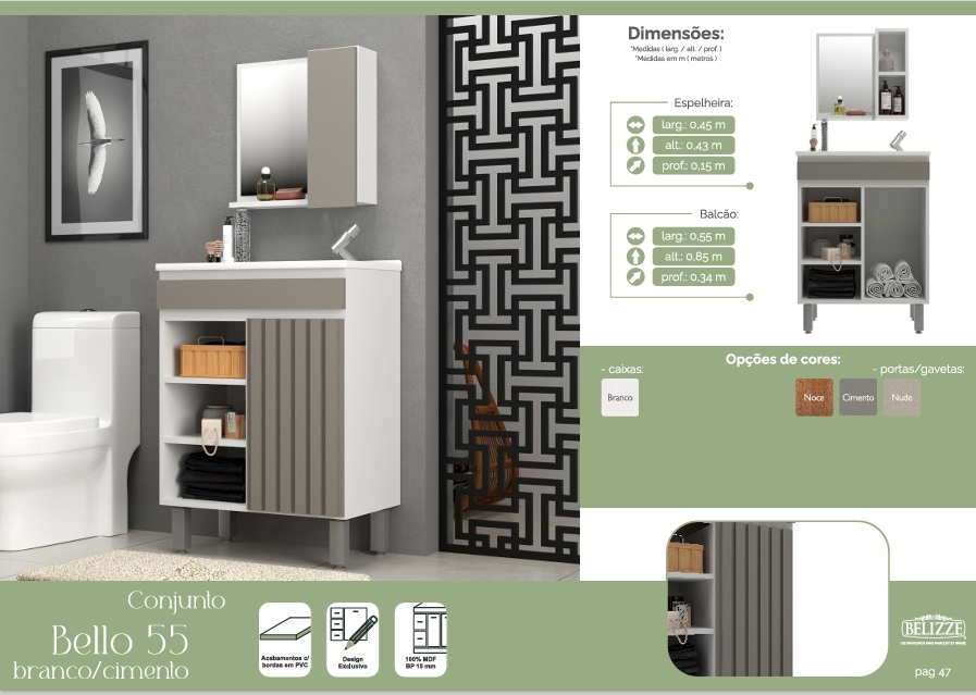 Conjunto Bello 55 | Consulte Valores Na Descrição | Belizze 1026