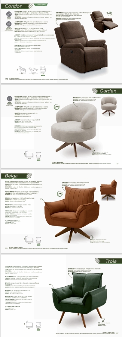Poltronas | Condor -Garden - Belga - Tróia | Ferguile 0625