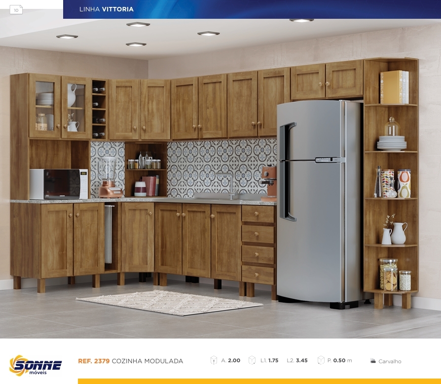 Cozinha Modulada | 2379 | Sonne Móveis 0625