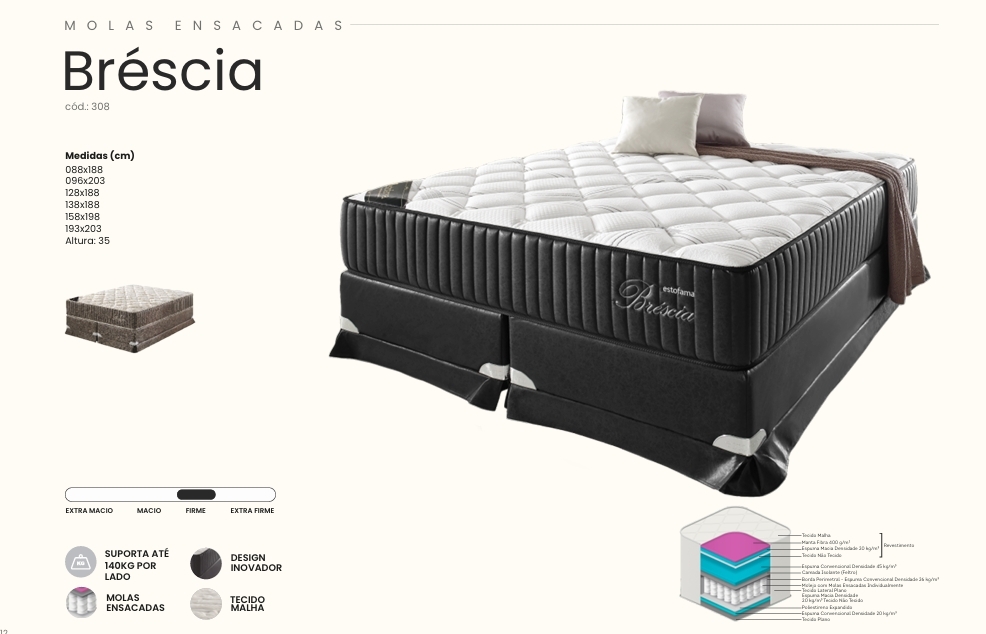 Colchão Bréscia | Estofama 0626