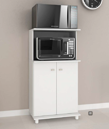 PREÇO + BARATO DO BRASIL | Balcão Micro e Forno 61 | BL3307 | Tecnomobili