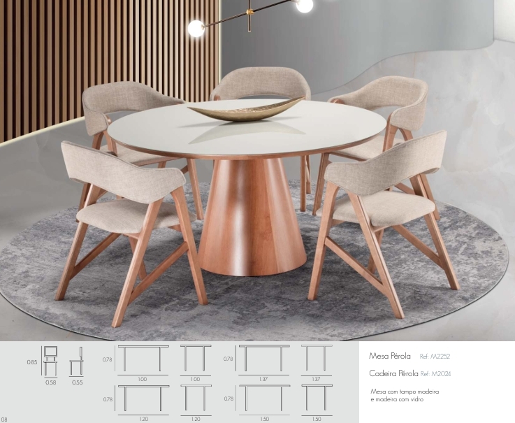 Conjunto Pérola | Mesa + Cadeira | ACG 0526