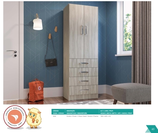 Armário c/ 02 Portas |  2034 | Percasa 0625