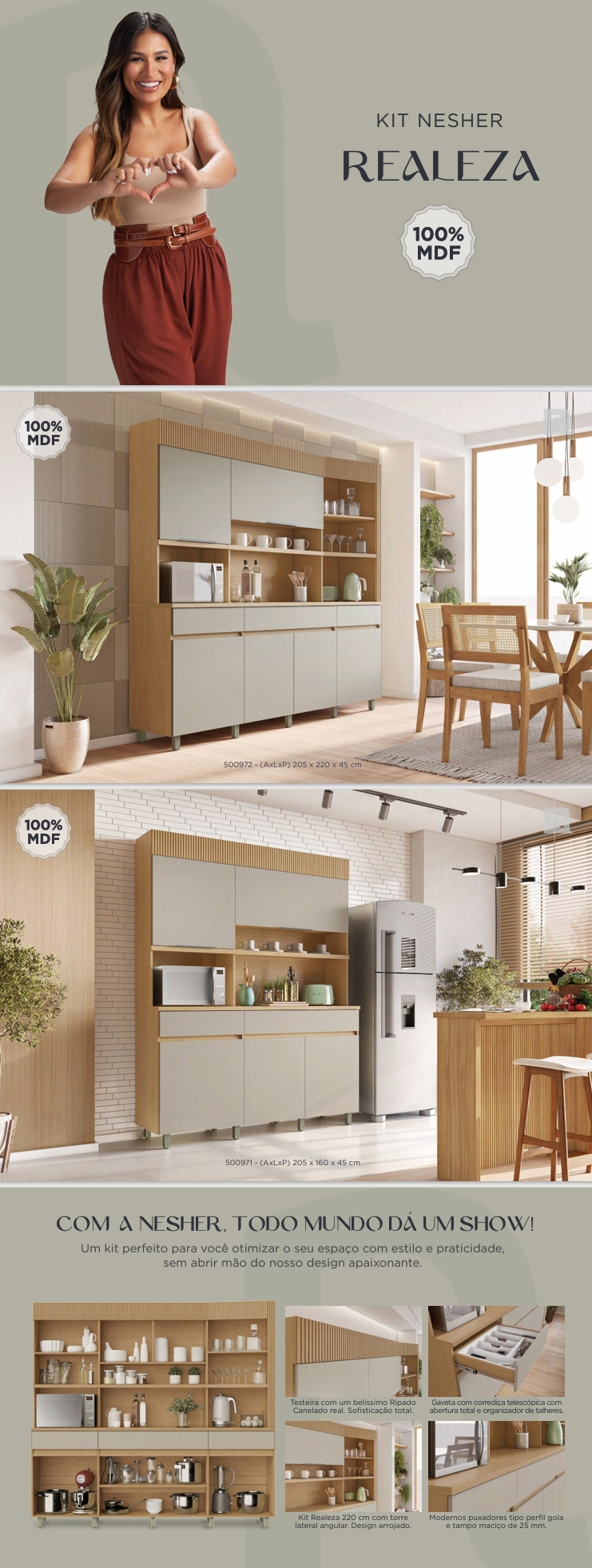 Kit Cozinha | Realeza | Venda : Nesher +22% 0425