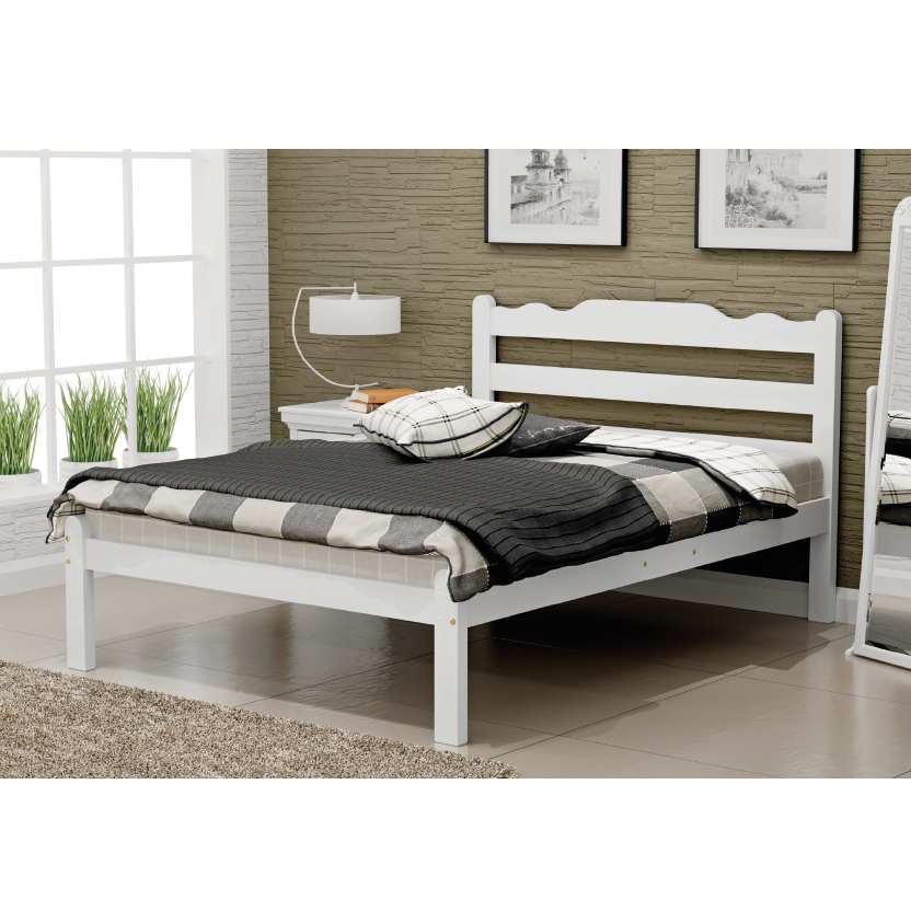 Cama Casal Beatriz | L 1.38 | Bel Móveis