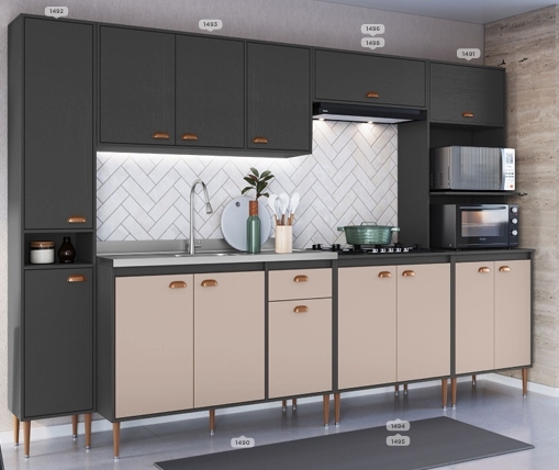 Cozinha Modulada | Linha Luna | MAC 0726