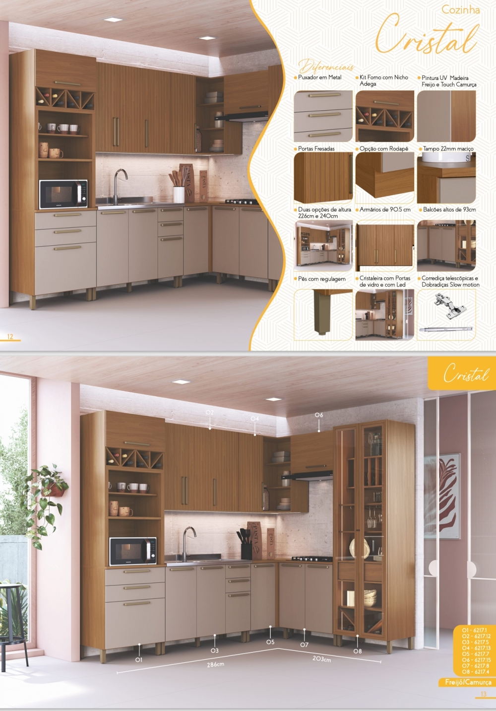 Cozinha Modulada Cristal | Indekes | 0325