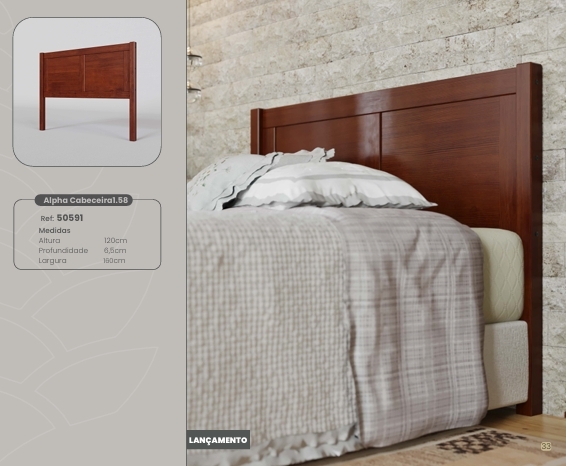 Linha Alpha | Alpha Cabeceira 1.58 | 50591 | Serpil 0625