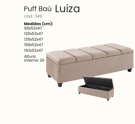 Puff Baú Luiza | Estofama 0626