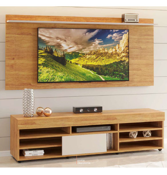 Conjunto Rack Bela e Painel Ravena | Viero