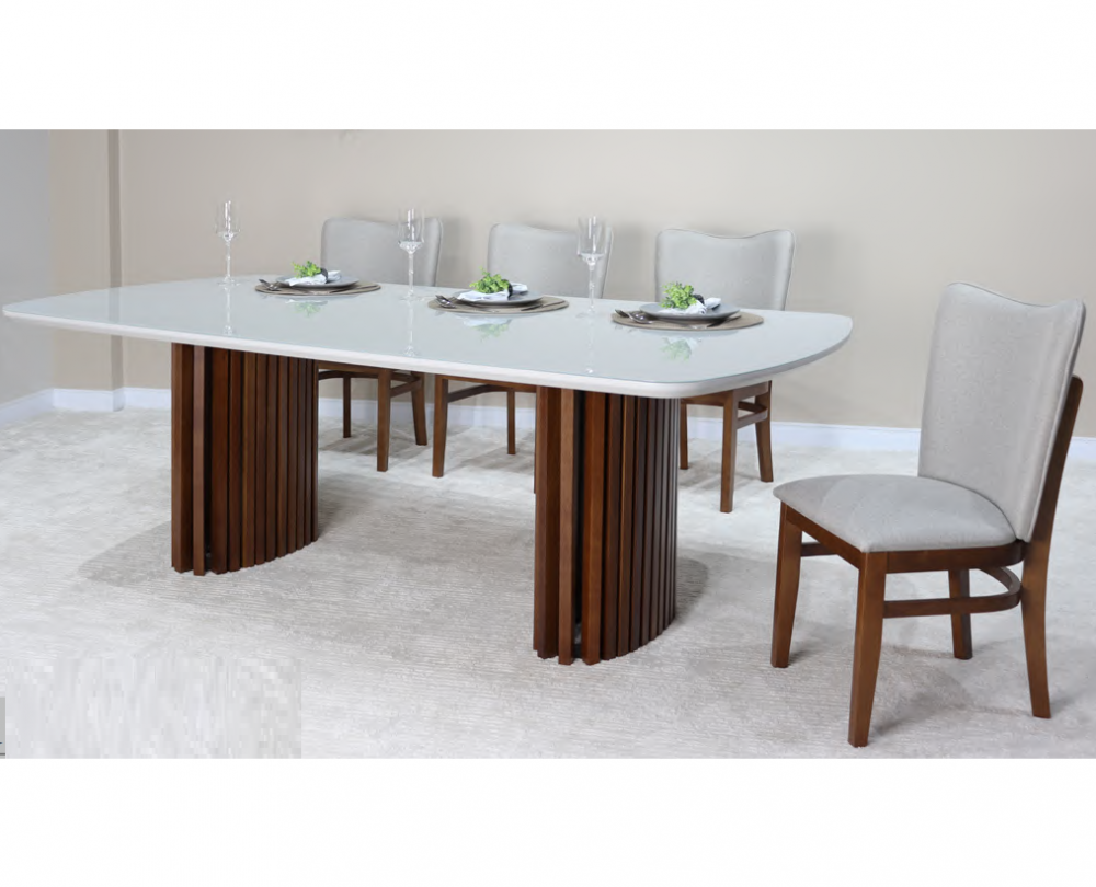 PREÇO + BARATO DO BRASIL | Conjunto Mesa + Cadeiras Donna |  Nacional 