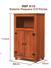PREÇO + BARATO DO BRASIL | Estante 2 portas pequeno vazado | ref 613 | ZN Móveis 