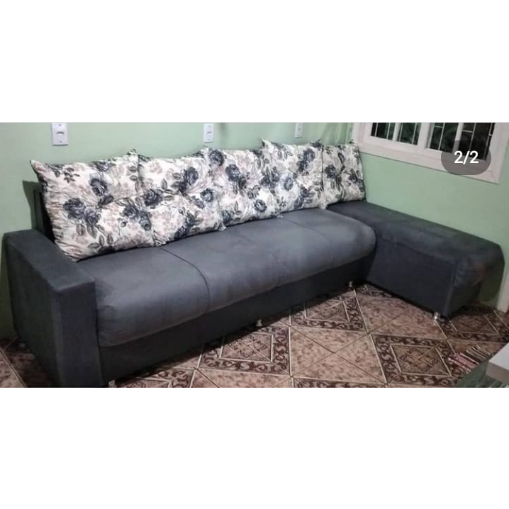 Estofado C/ Chaise | Tá Barato!! Consulte | Vagner Estofados 