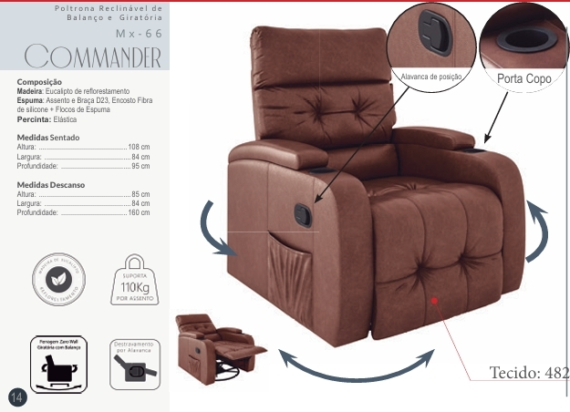  Poltrona Reclinável Commander | Matrix 0925