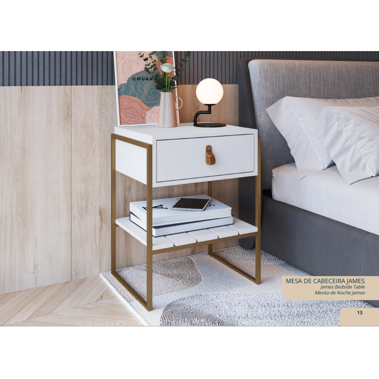 Mesa De Cabeceira James | Metta Mobili 