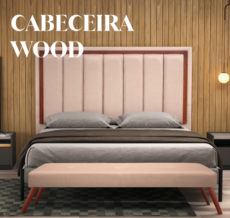 Cabeceira Wood 1,40 | MS Decor