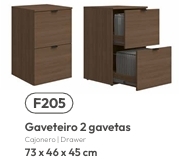 Gaveteiro 2 Gavetas | F205 | Kappesberg Móveis 0526