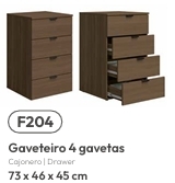 Gaveteiro 4 Gavetas | F204 | Kappesberg Móveis 0526