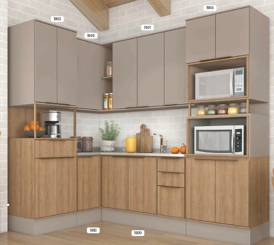 B439 | Cozinha Modulada Deseo | Fellicci