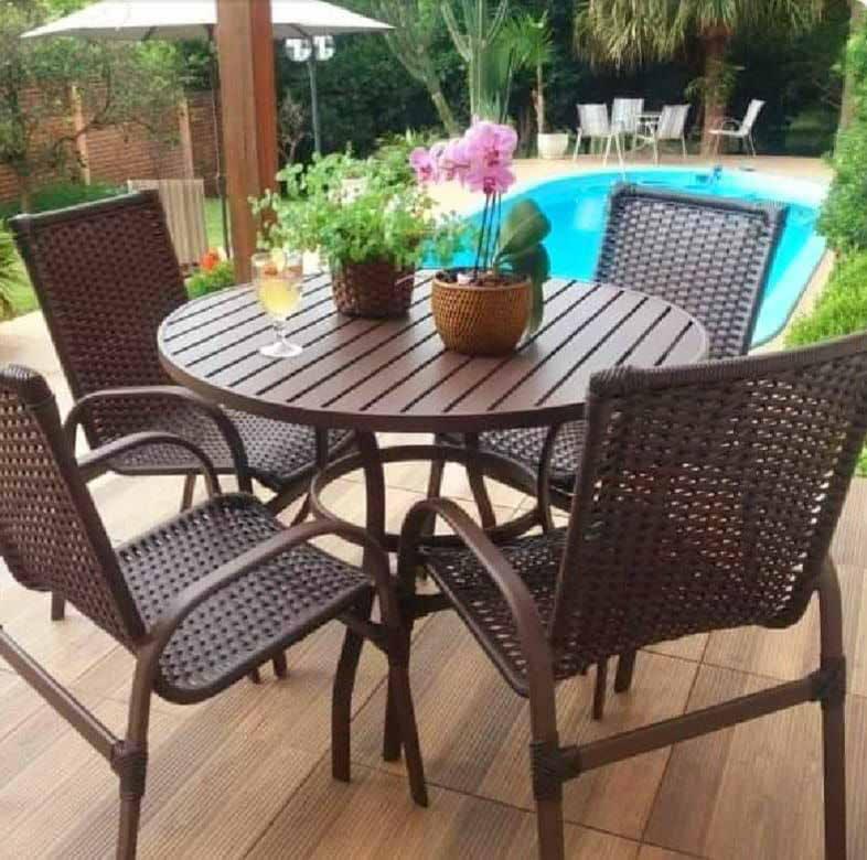 Conjunto Mesa C/ 4 Cadeiras Ana | Pressa | Tá Barato!! Tá Bonito!! Consulte